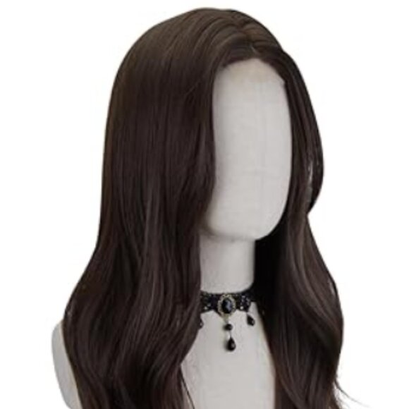 26" Wig Long Dark Brown Wavy Middle Part Wavy Hair BRAND NEW Heat Resistant - Picture 6 of 6
